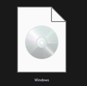 ISO file downloaded successfully