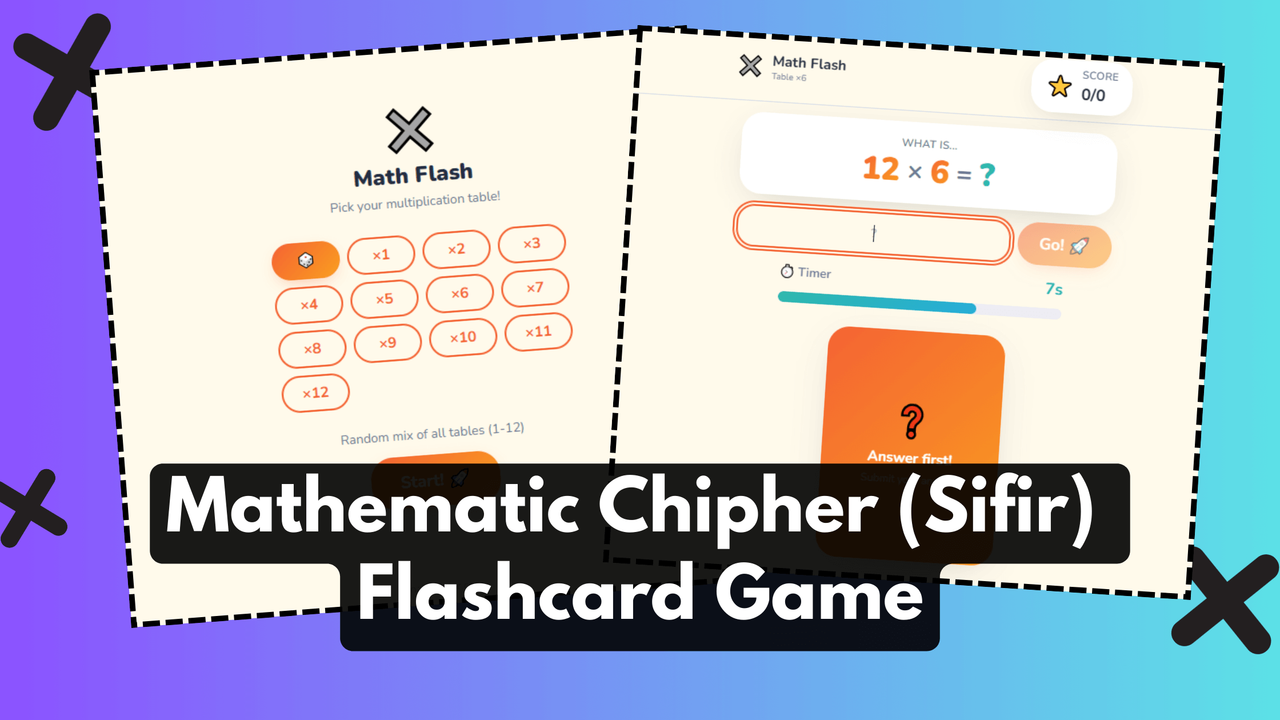 Math Flashcard Game Preview