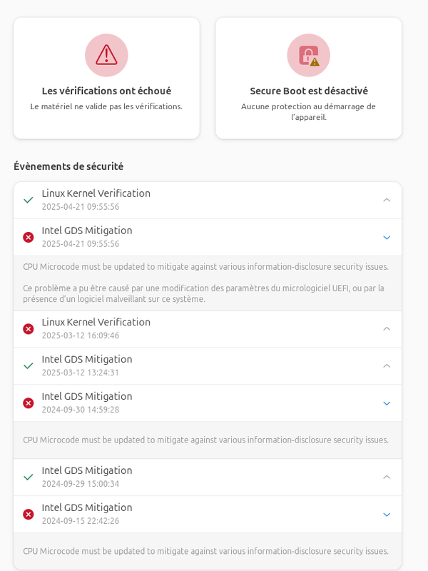 ai-je des pb de sécurité?