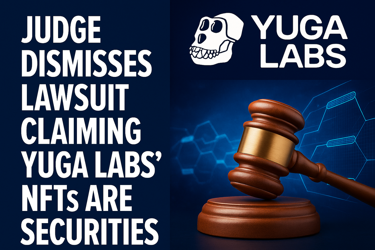 Judge Dismisses Lawsuit Claiming Yuga Labs’ NFTs Are Securities