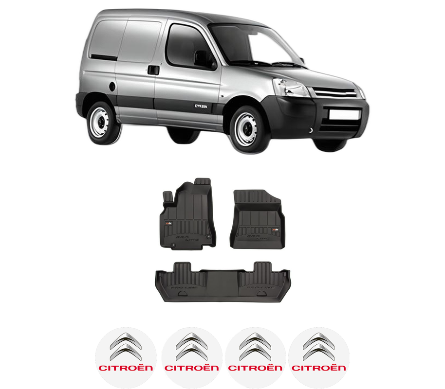 Set covorase presuri CITROEN BERLINGO / BERLINGO FIRST Box Body/MPV (M_) din 1996-2011, auto, din cauciuc thermoplastic, 4 Stickere auto cu CITROEN