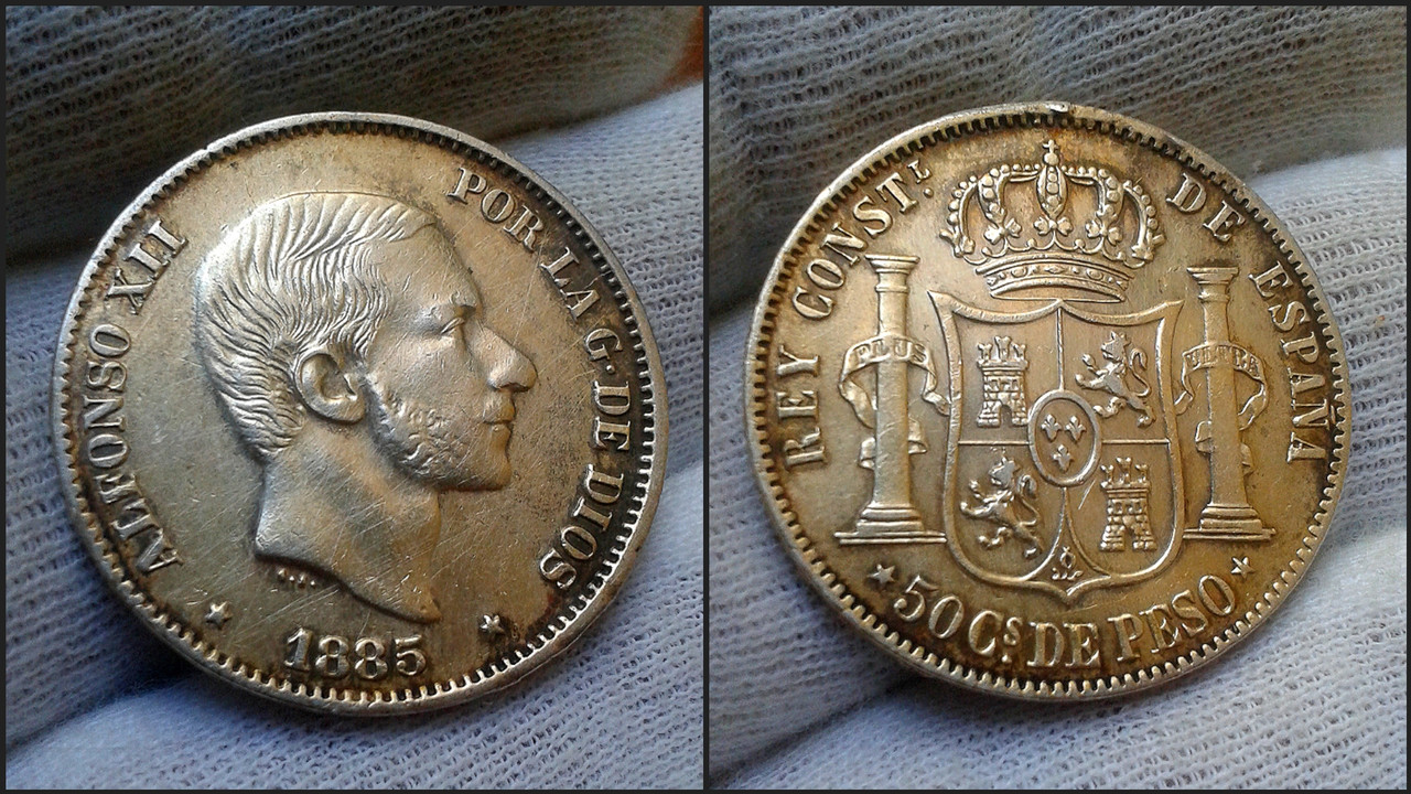 Hace como seis años.... 50 centavos de Peso. 1885. Polish-20211118-211334359