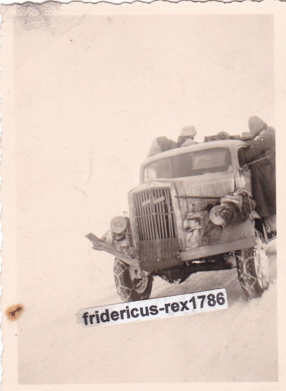 Foto 6. Armee Stalingrad 43 Rückzug Winterschlacht LKW Opel Blit