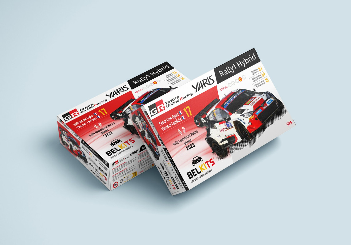 1/24 - Toyota Yaris Rally 1 by Belkits - boxart- release fall 2025