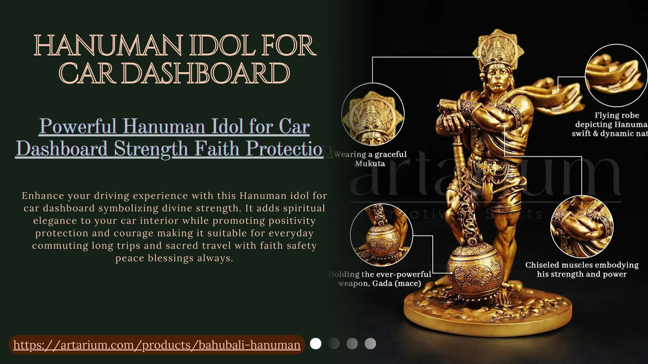 hanuman idol for car dashboard
