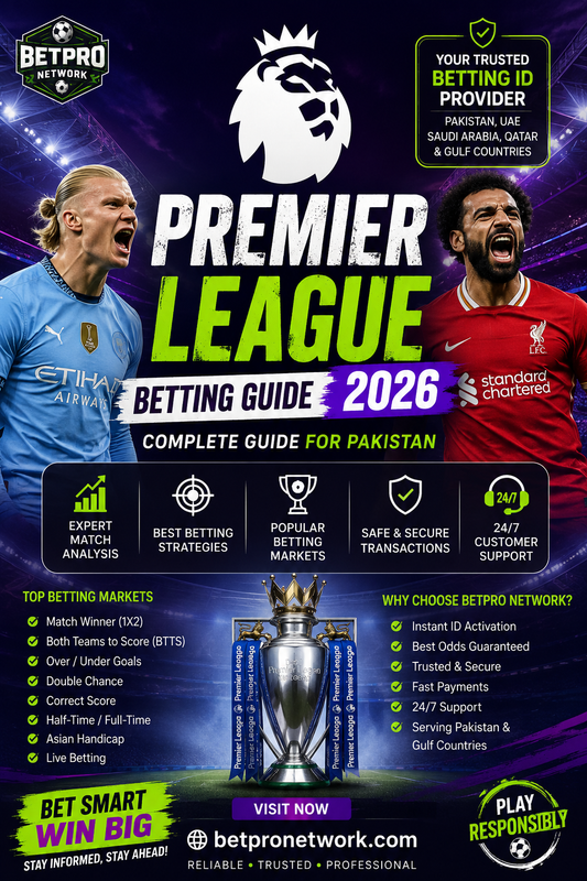 Premier League Betting Guide 2026 – Complete Guide for Pakistan