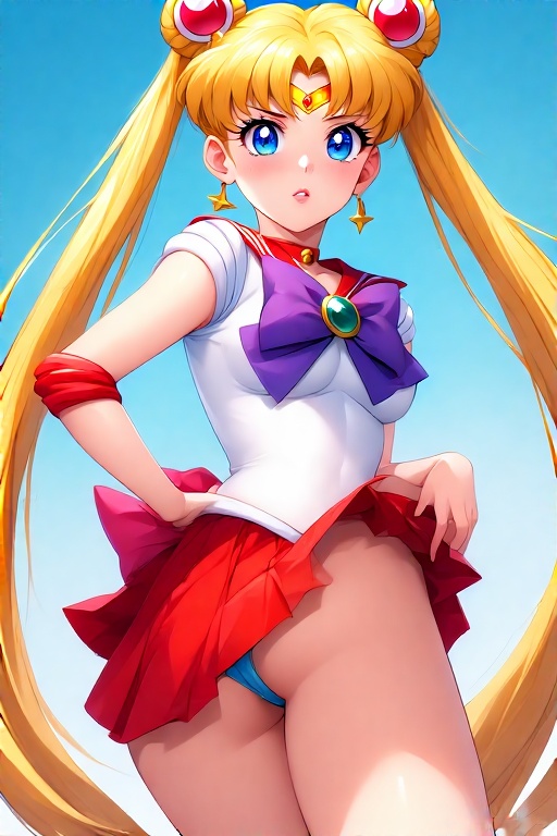 Sailor-Moon-in-very-short-skir-8