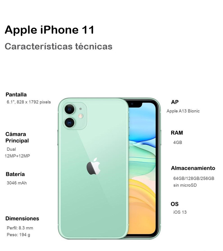 Características del iPhone 11