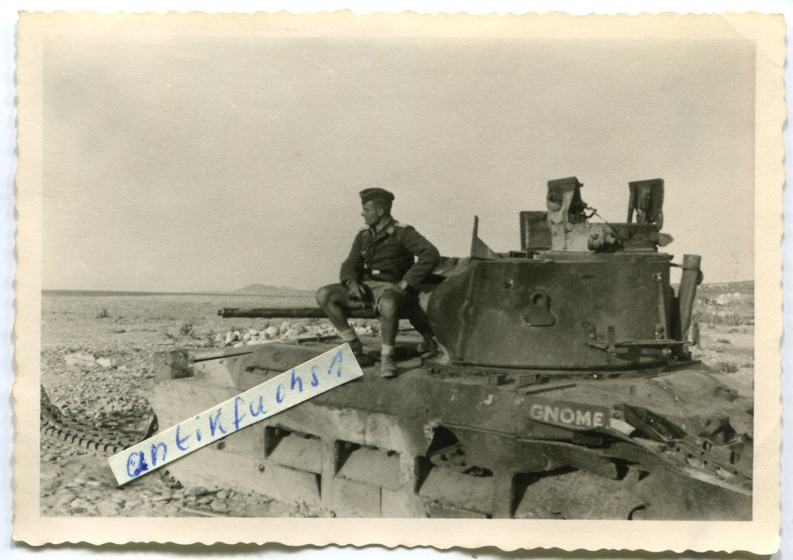 Deut.Fallschirmjäger mit Panzer GNOME auf Kreta1
