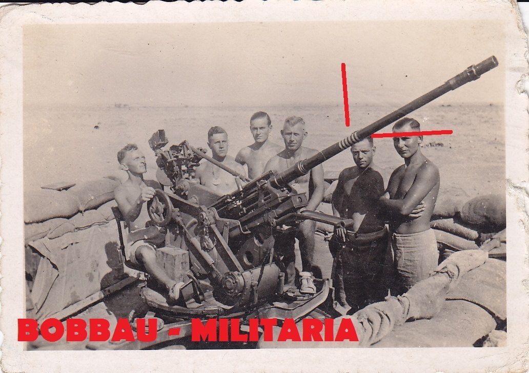 Afrika Afrikakorps DAK Luftwaffe 2 cm FLAK mit sechs Abschüssen