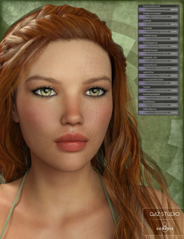 00 main genesis 8 female head morph resource kit daz3d