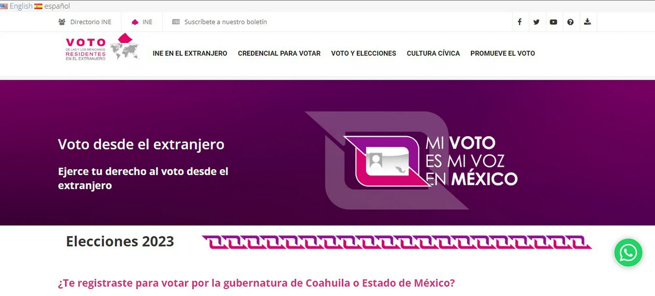Abren sistema electrónico para que coahuilenses y mexiquenses voten en el extranjero