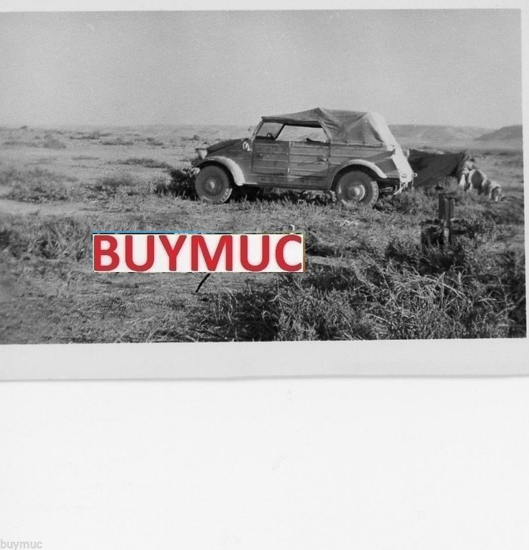 FOTO AFRIKA CORPS VW KÜBELWAGEN KFZ CAR AFRICA 1