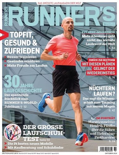 Cover: Runners World Magazin Oktober No 10 2023