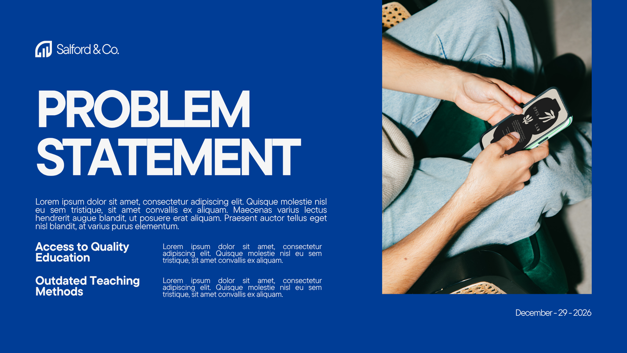 Blue and White Modern Startup Pitch Deck Presentation