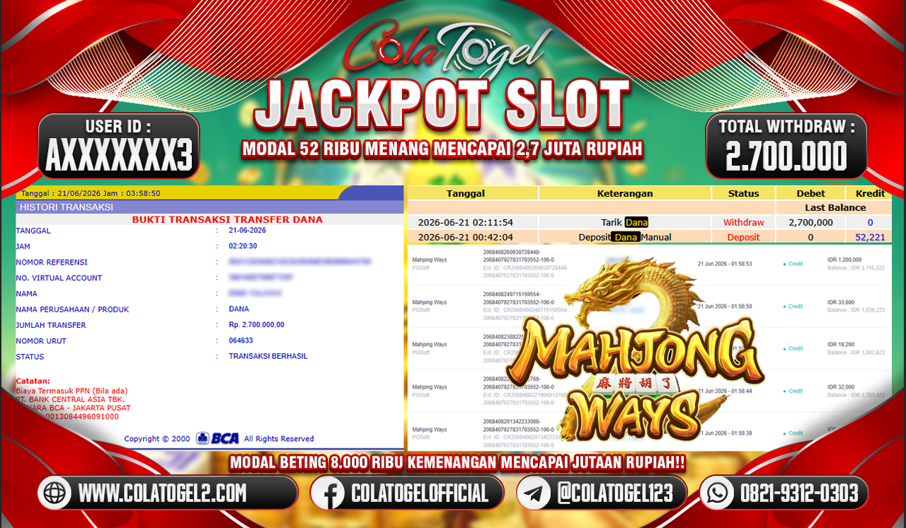 JACKPOT SLOT GACOR!!