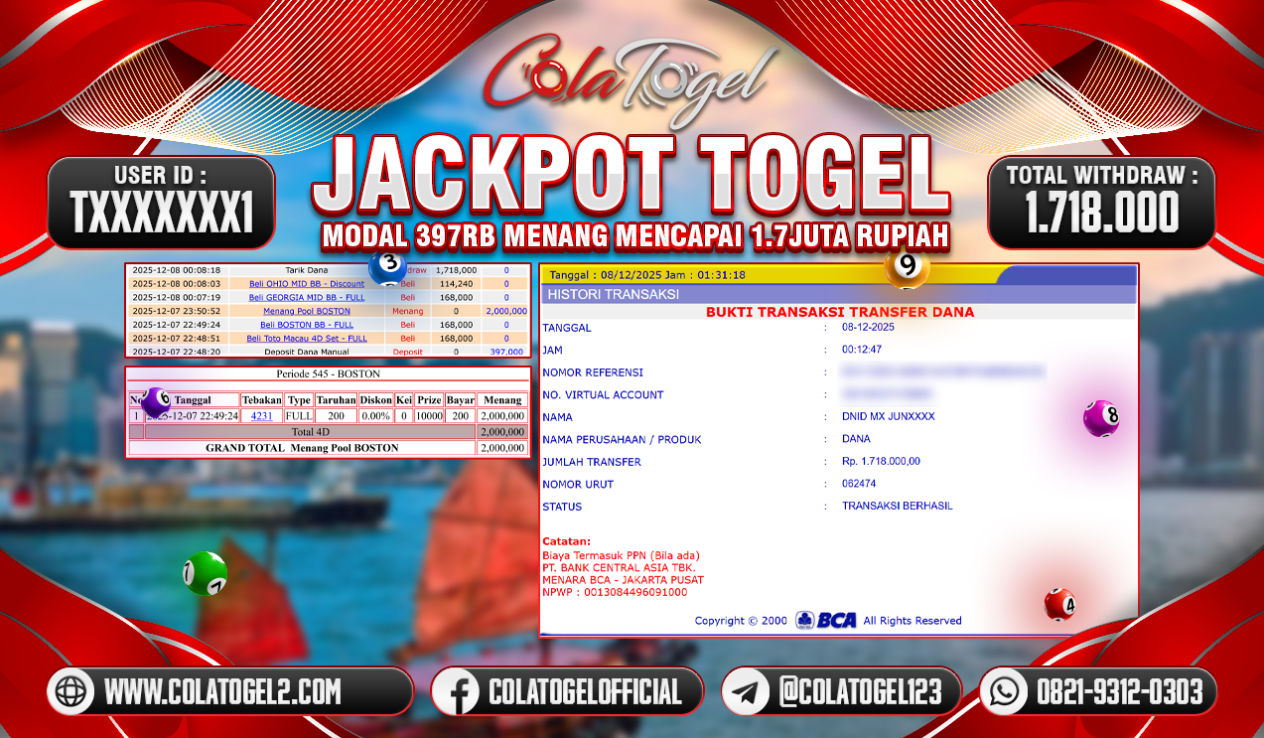 JACKPOT BOSTON POOLS!!