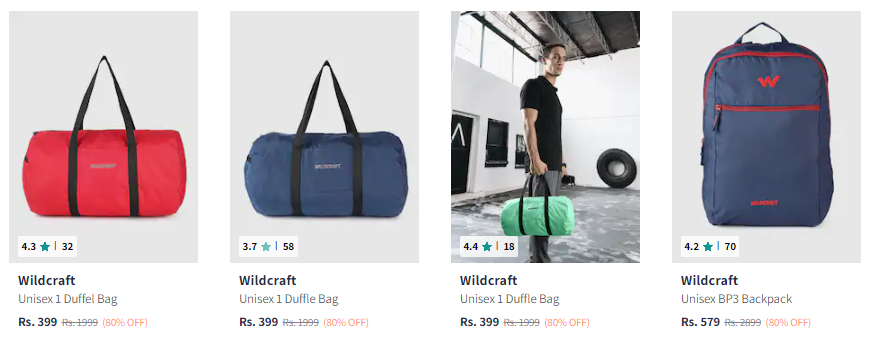 Wildcraft Travel Duffle Bags - Buy Wildcraft Travel Duffle Bags online in  India