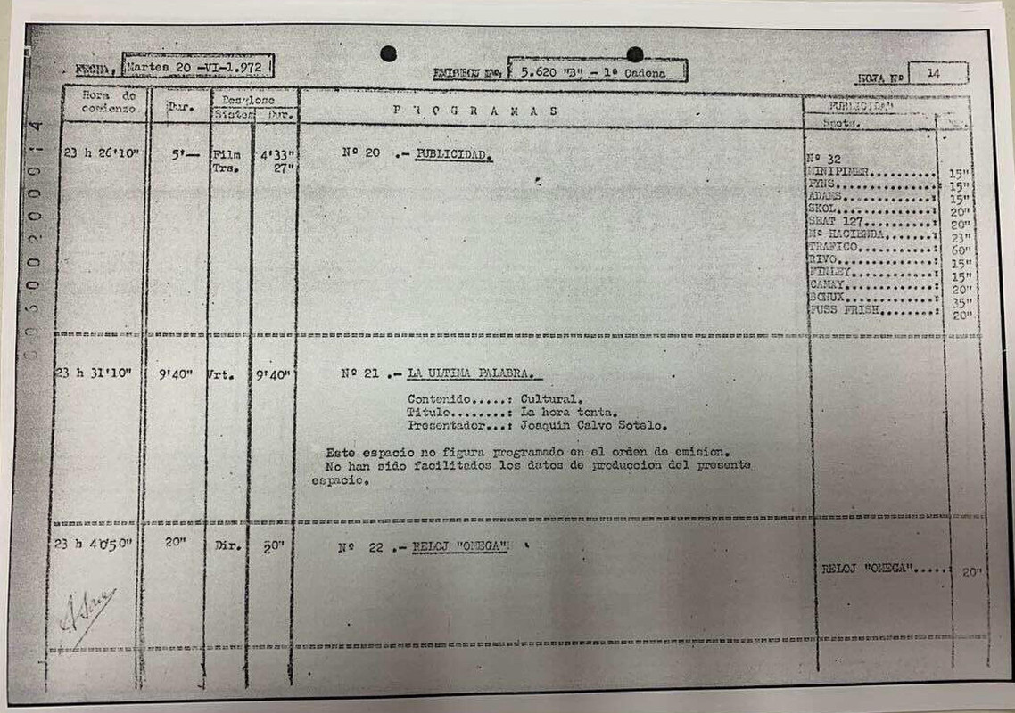 Parte de emisión TVE el 20-06-1972_04