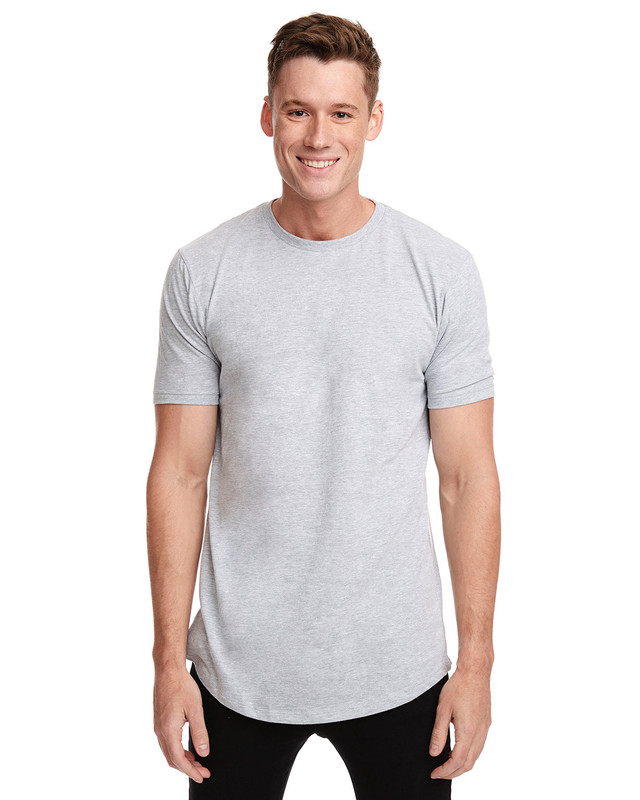 Next Level Apparel Men's Cotton Long Body Crew 3602