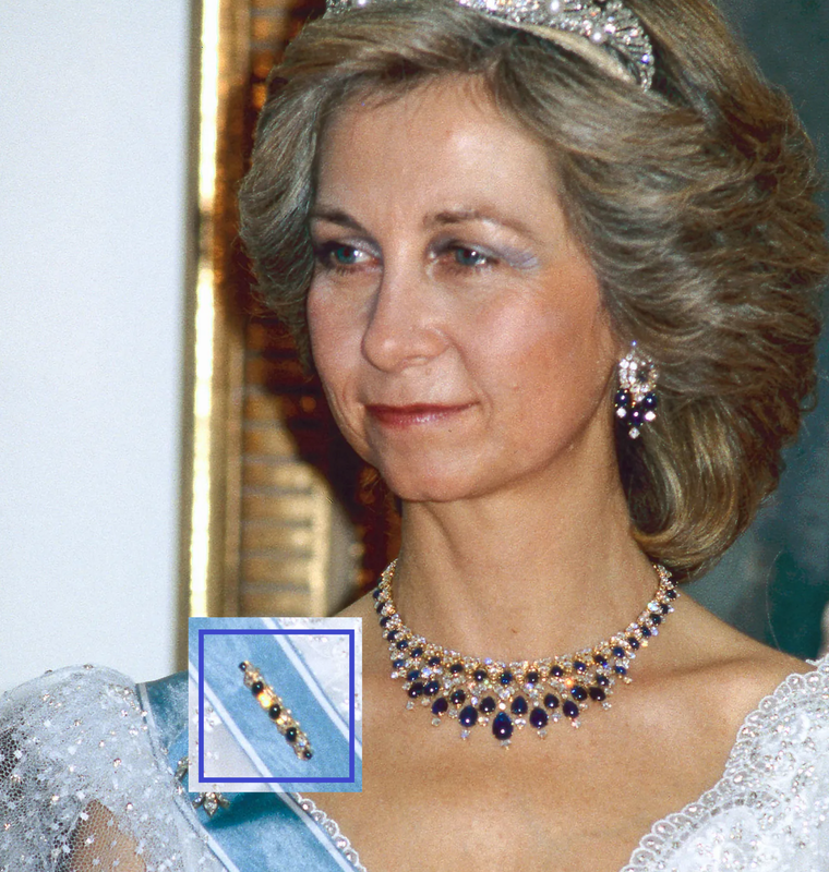 JUEGO DE ZAFIROS DE LA R. SOFÍA.