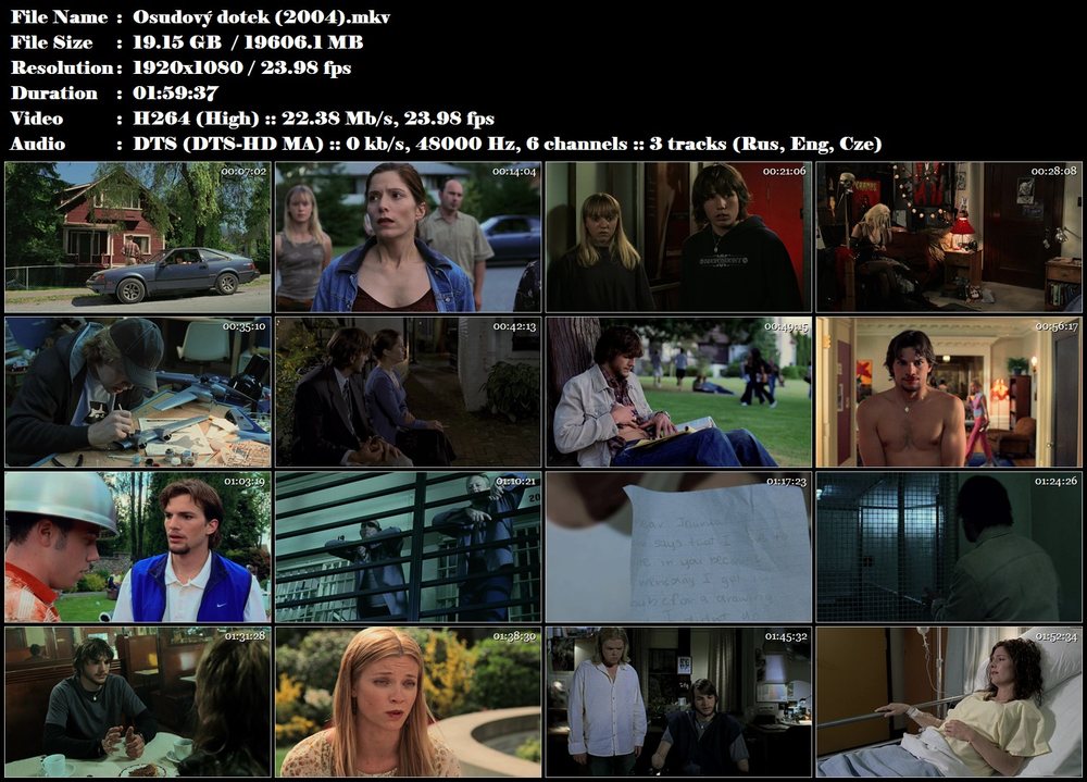 Re: Osudový dotek / The Butterfly Effect (2004)