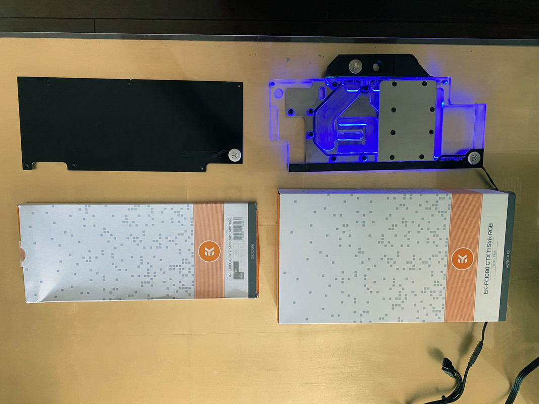 EK GTX1080Ti Strix Nickel RGB blu