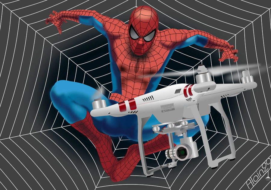 spiderman drone