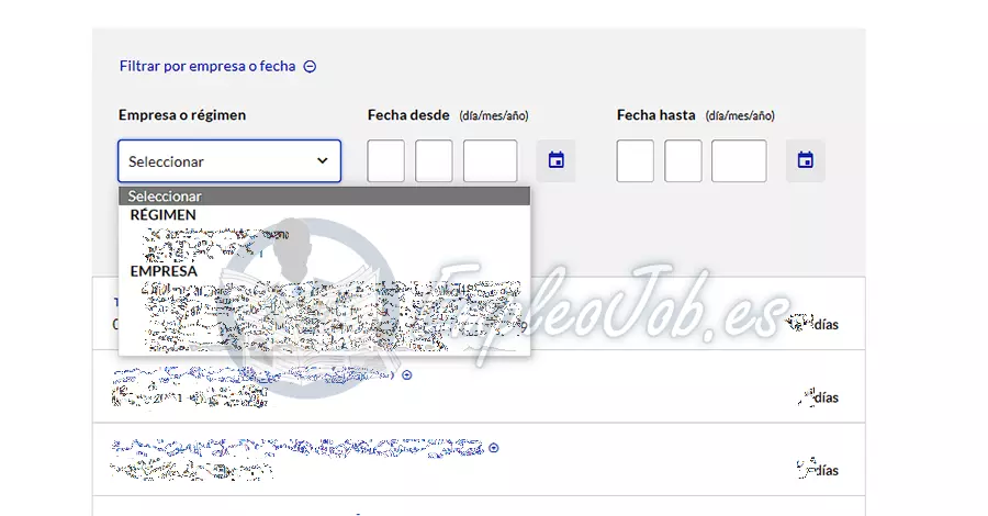 solicitar vida laboral acotada