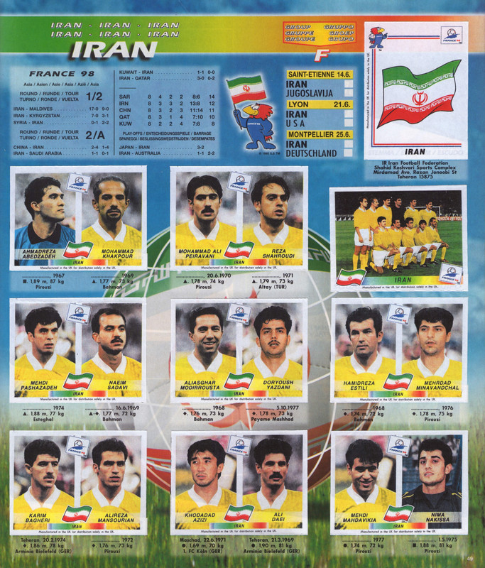 FIFA World Cup 1998 France (Panini) 51