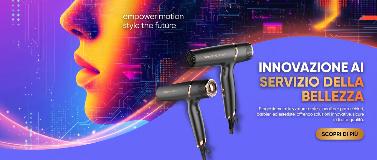 MOVE Incanto 2.0 Finish Gold asciugacapelli professionale brushless