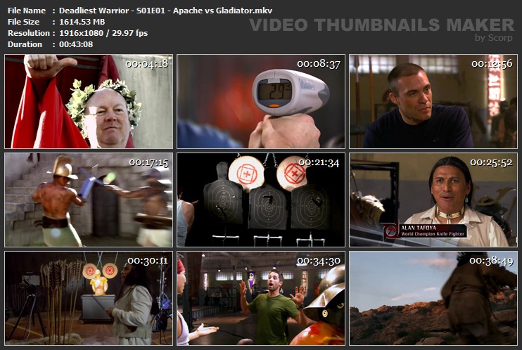 Deadliest Warrior - S01E01 - Apache vs Gladiator.mkv