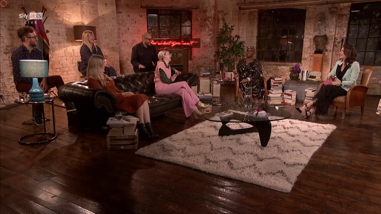 11.22 - 17.00.00 - Sky Arts Book Club Live. Andi Oliver and Elizabeth....ts_snapshot_00.17.51.745
