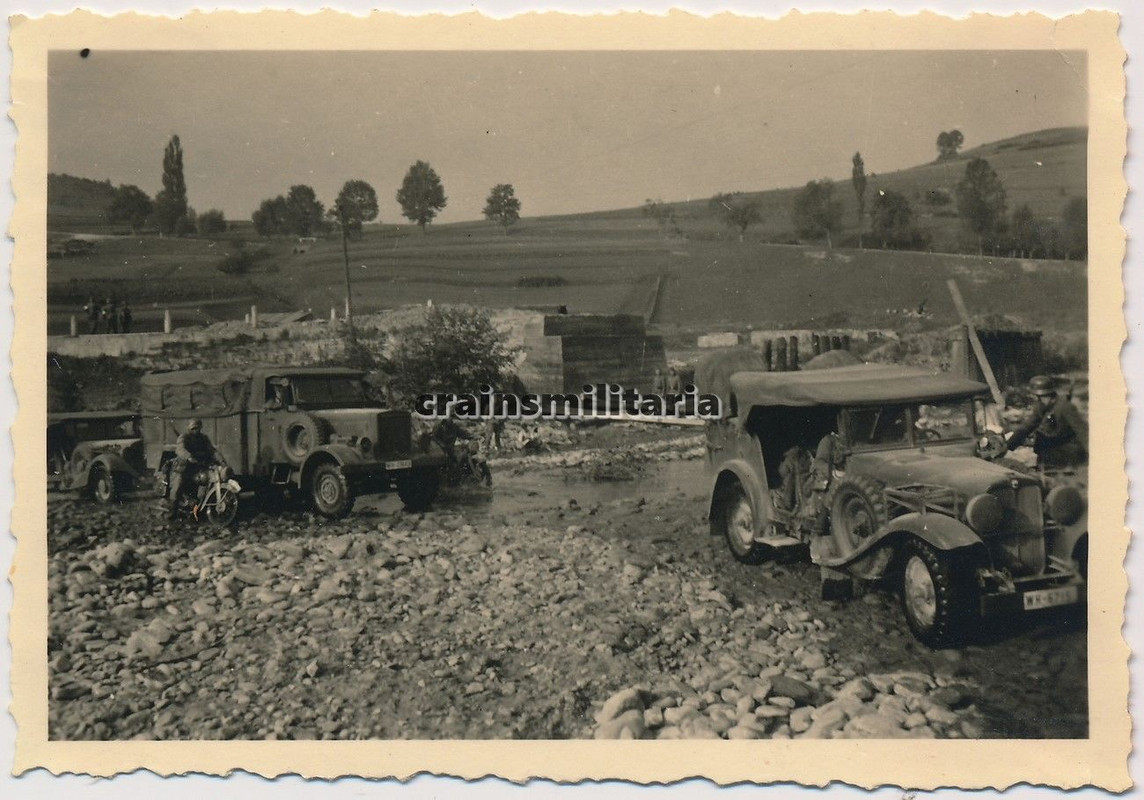 Orig. Foto Vormarsch Stoewer M12 Kübelwagen Pkw 