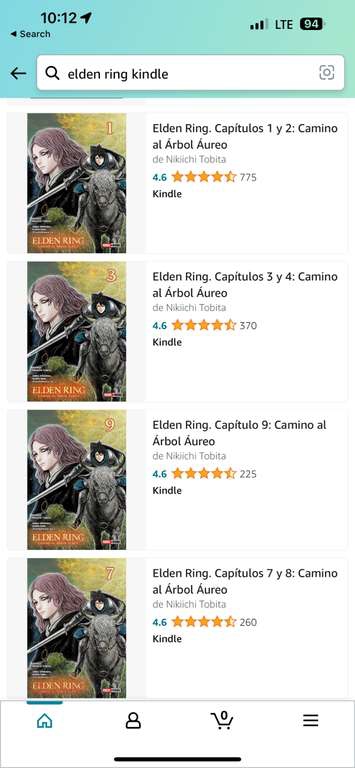 Amazon Kindle: Elden Ring. Capítulos 1 al 9: Camino al Árbol Áureo 
