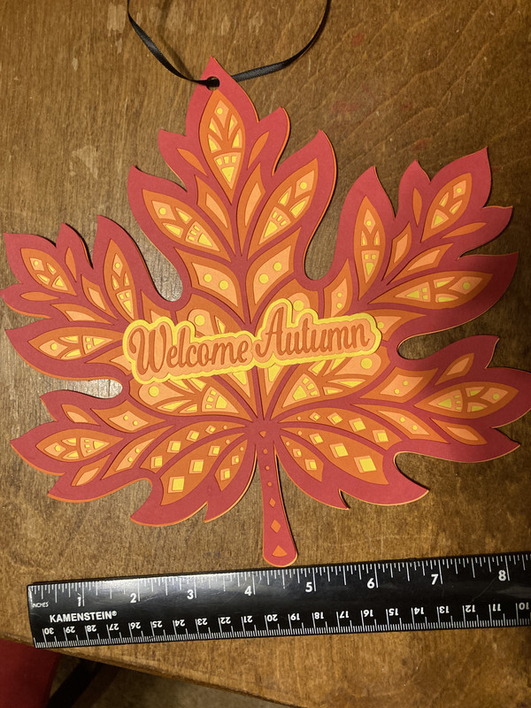 handcrafted leaf mandala