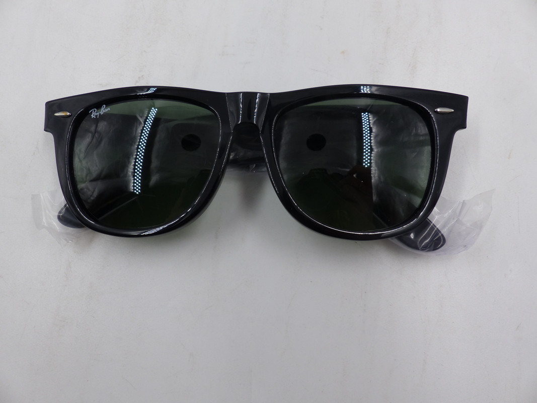 RAY BAN ORIGINAL WAYFARER CLASSIC SUNGLASSES IN ALL BLACK SIZE 54-18