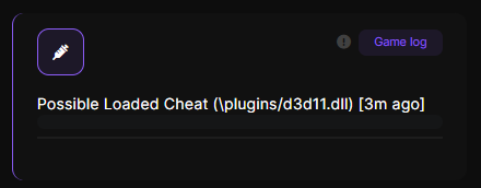 Possible Loaded Cheat detection