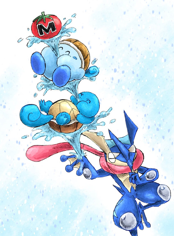 kirby-squirtle-and-greninja-pokemon-and-