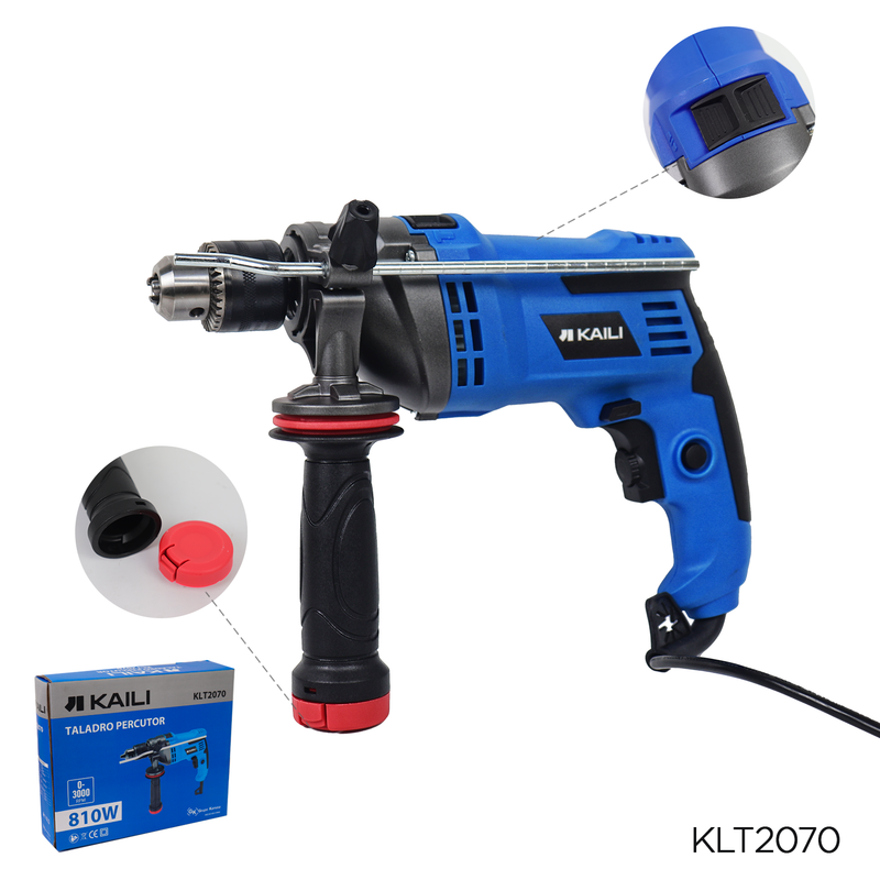TALADRO PERCUTOR ELÉCTRICO 810W KAILI