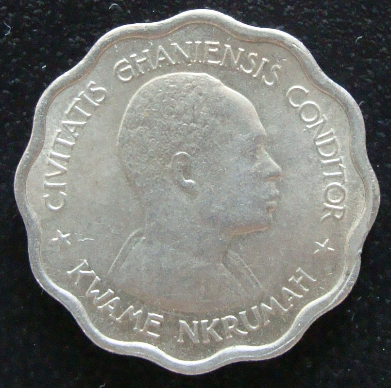3 Peniques. Ghana (1958) GHA-3-Peniques-1958-anv