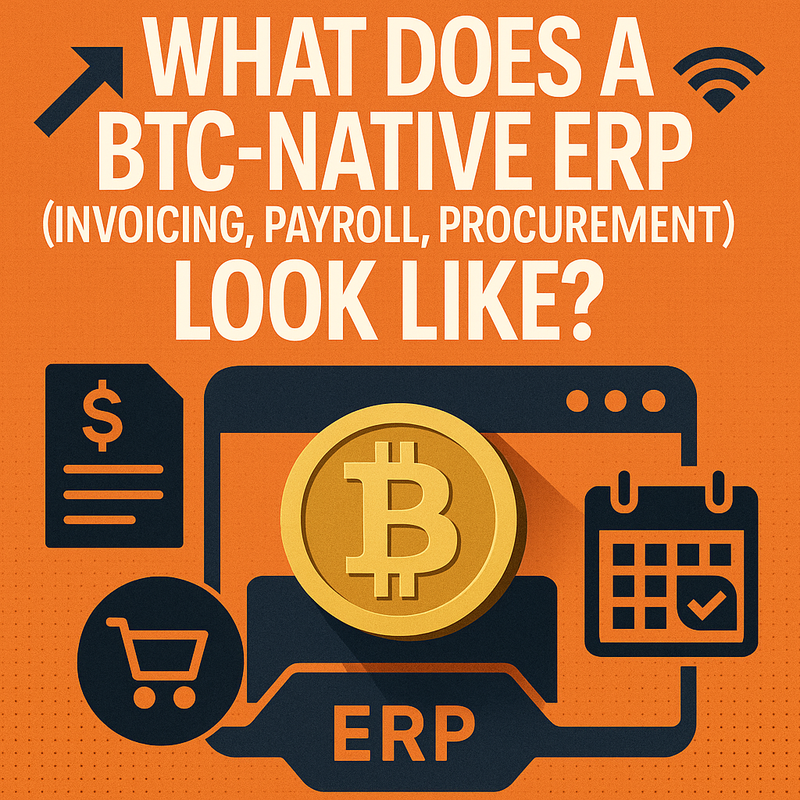 What does a BTC-native ERP (invoicing, payroll, procurement) look like?