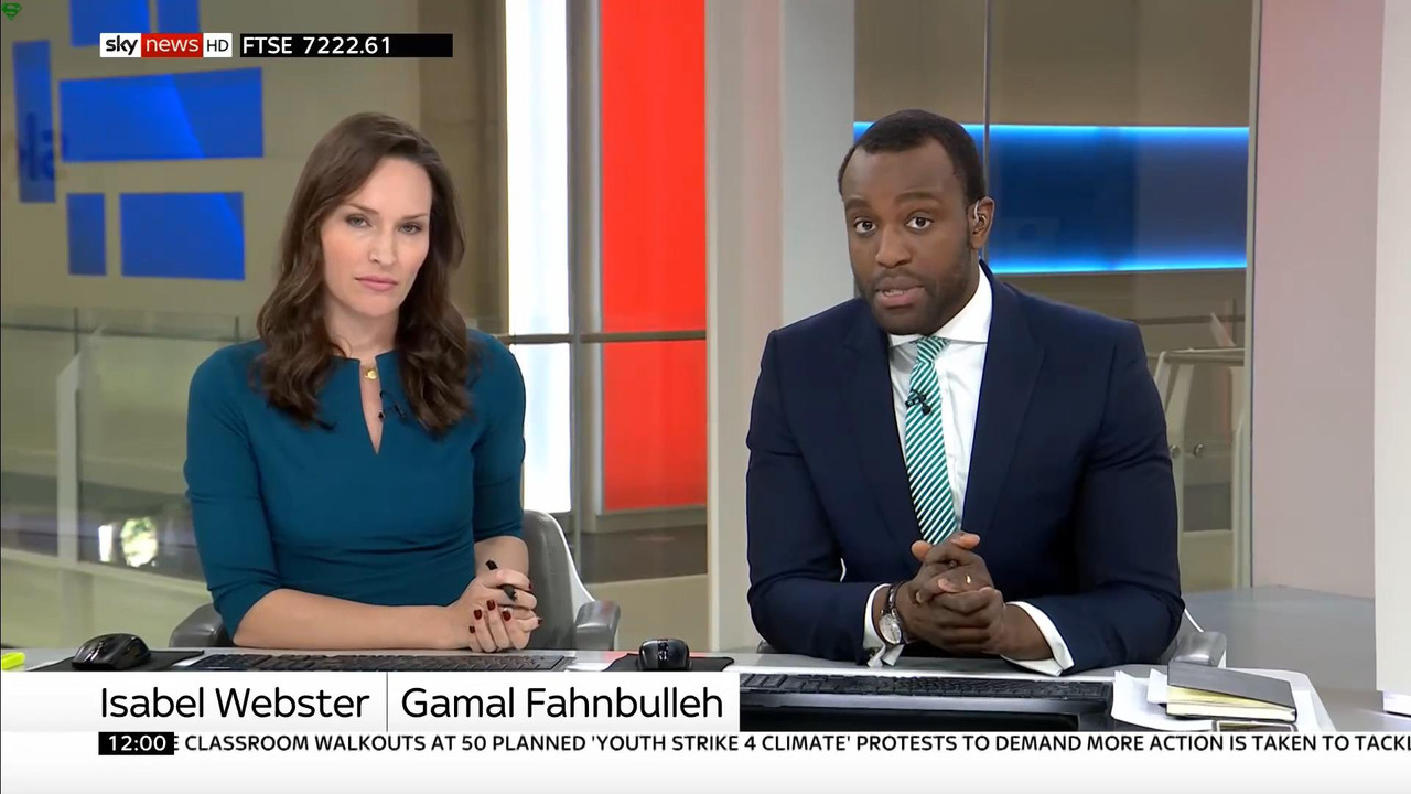 15 February - 12.00.00 - Sky News. Colin Brazier and Jayne Secke