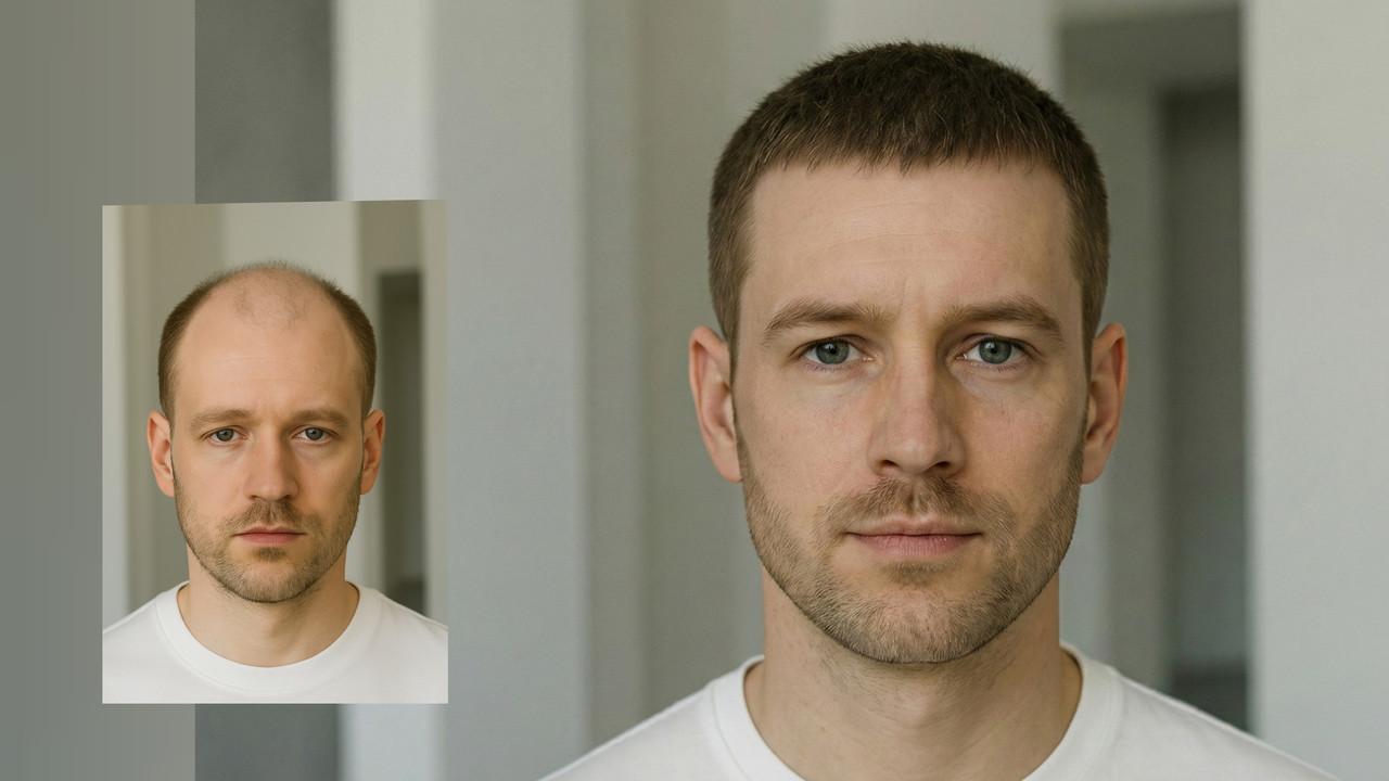 Haarsystem Vorher Nachher Vergleich