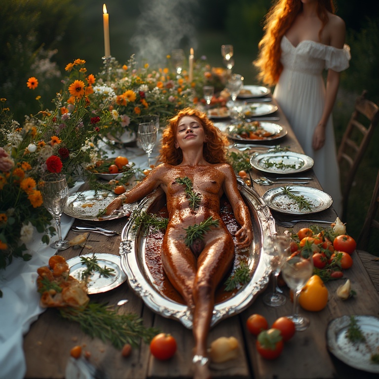 Garden wedding wom served Redhair spez 0 26