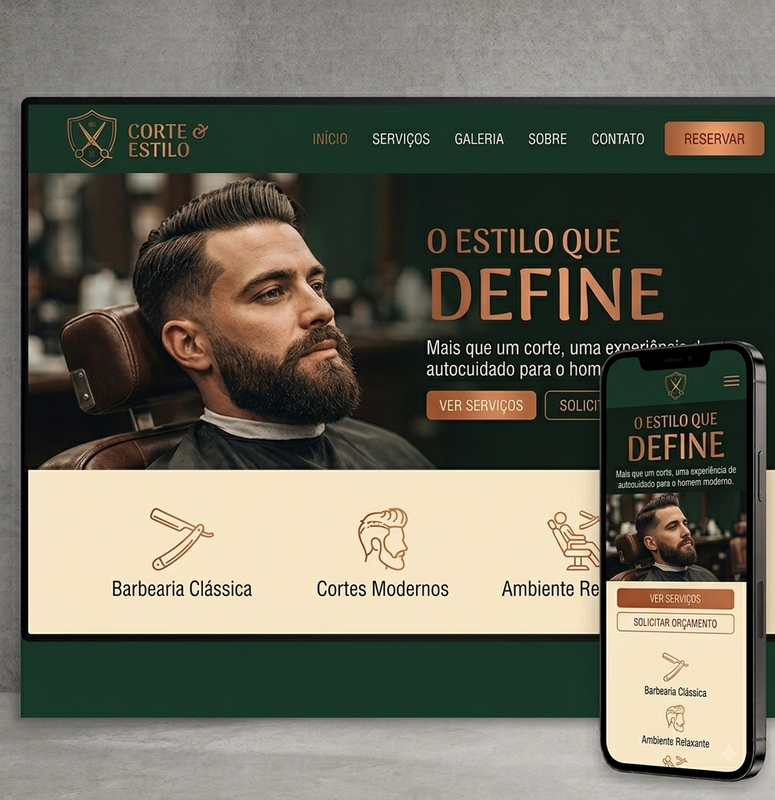 Portfólio - Barbearia Premium