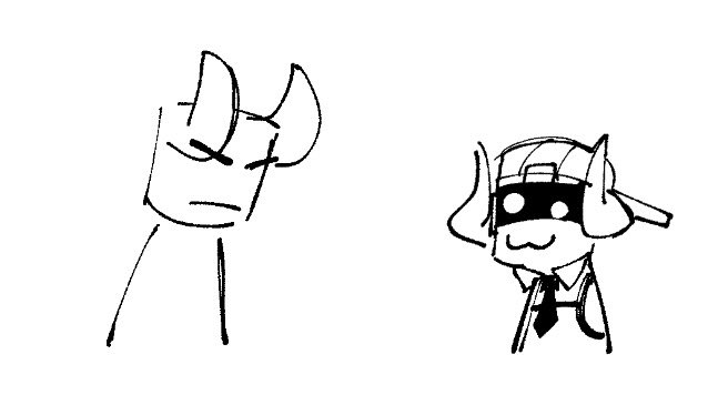 Boombox Comic Page 4 | Boombox stares blankly at the civilian as he was likely asked a question about his music.