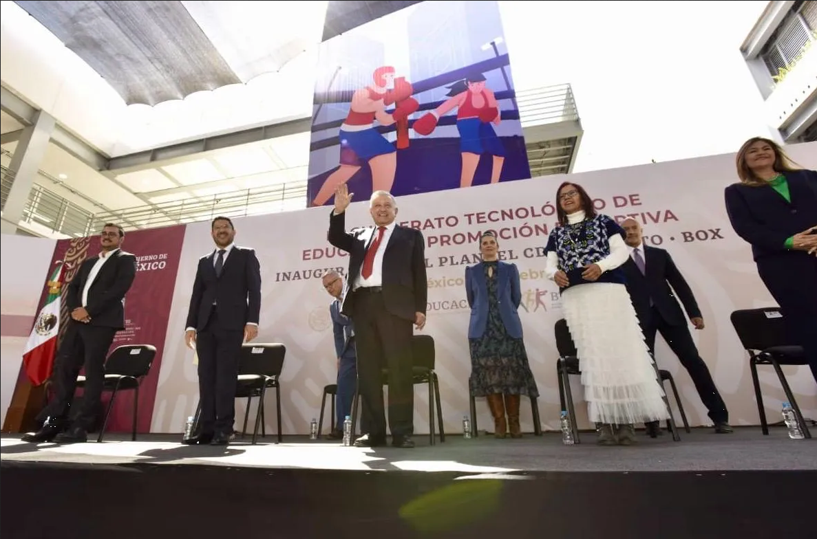 AMLO inaugura bachillerato de educación y promoción deportiva: Tepito-Box