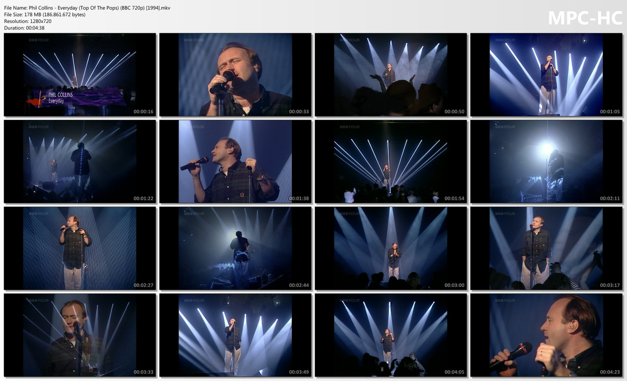 Phil Collins - Everyday (Top Of The Pops) (BBC HD 720p) [20.01.1994]