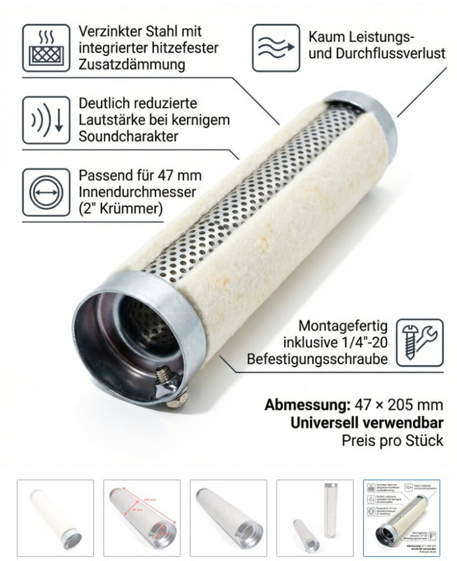 Schalldämpgereinsatz